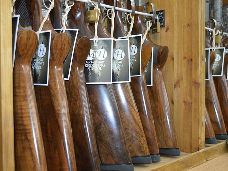 Mickley Hall Shooting School - New guns with tags